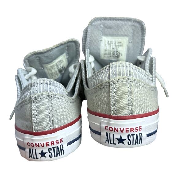 Converse Chuck Taylor All Star Low Top Gray & White Sneakers womens size 6 - Picture 6 of 9